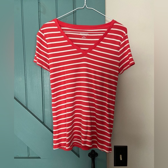 Merona V-neck Striped Top M - Picture 3 of 9